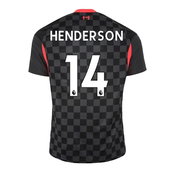 Camiseta Liverpool NO.14 Henderson Tercera Equipación 2020-2021 Negro